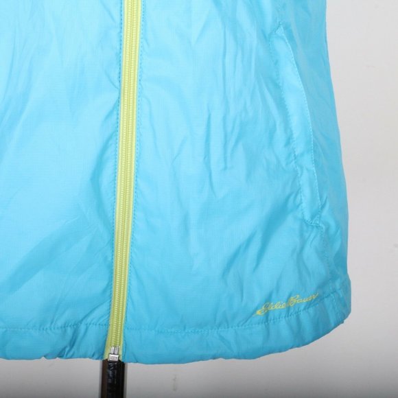 Eddie Bauer Sleeveless Blue Zip Up Wind Breaker Jacket Coat Women's M - Picture 3 of 7